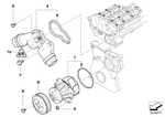 11517509985 - Engine: Coolant Pump, Mechanical for BMW Image