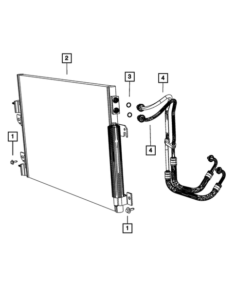 Transmission Oil Cooler, and Lines for 2017 Jeep Compass #3