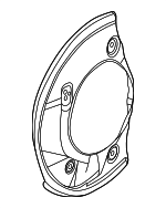 PAC615312E - : Splash Shield for Porsche: Macan Image