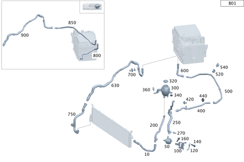 Battery Cooling System for 1991 Mercedes-Benz 350SD #0