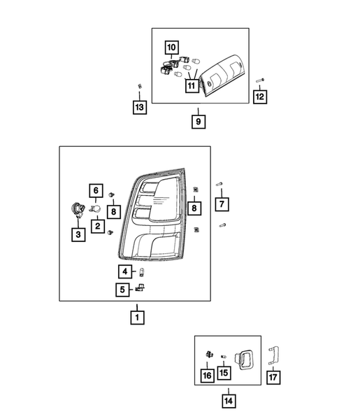 Lamps-Interior and Exterior for 2013 Ram 1500 #1