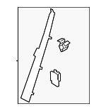 31479662 - Body: Lock Pillar Trim for Volvo: S60 Image