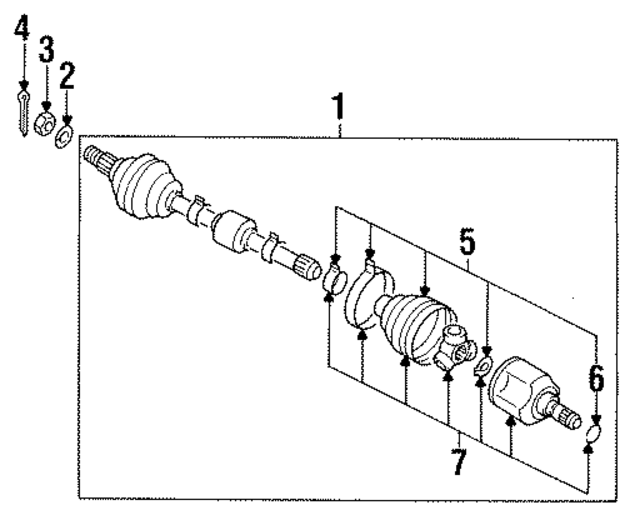 MF472087 - : Axle Assembly Cotter Pin for Mitsubishi Image