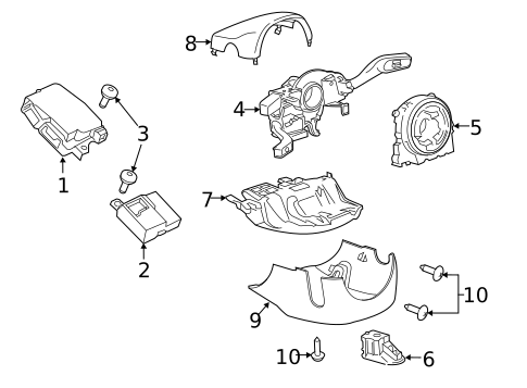Shroud, Switches & Levers for 2024 Porsche Macan #3