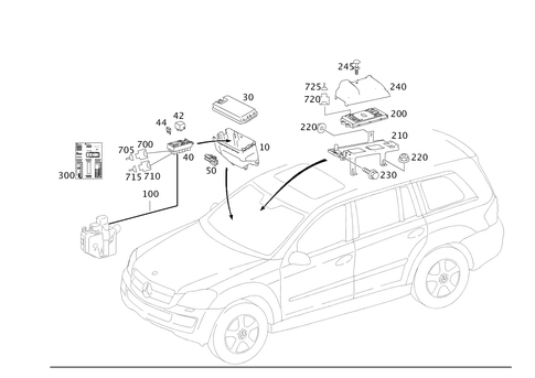 Apparatus Case and Control Units for 2010 Mercedes-Benz GL550 #0