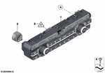61319386651 - Vehicle Electrical System: Rep. Kit for Radio/Climate Cont. Panel for BMW Image