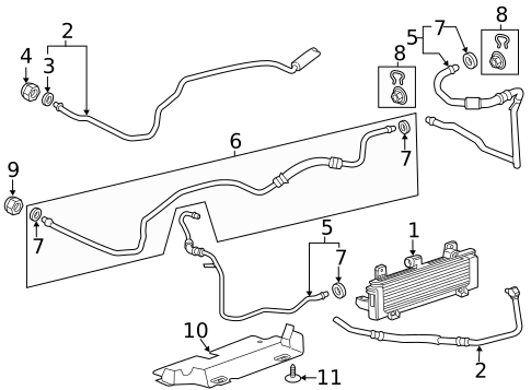 Trans Oil Cooler for 2015 Chevrolet Silverado 3500 HD #0