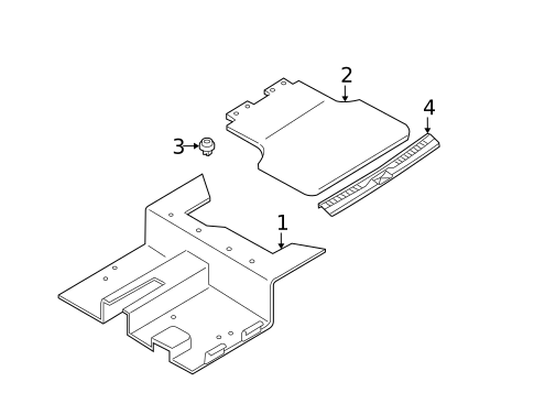 Interior Trim - Rear Body for 2004 Nissan Xterra #0