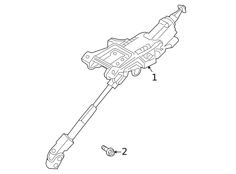 Steering Column Assembly for 2010 Volvo V50 #0