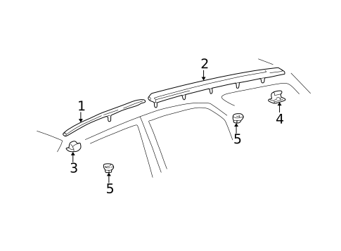 Exterior Trim - Roof for 2003 Lexus RX300 #0