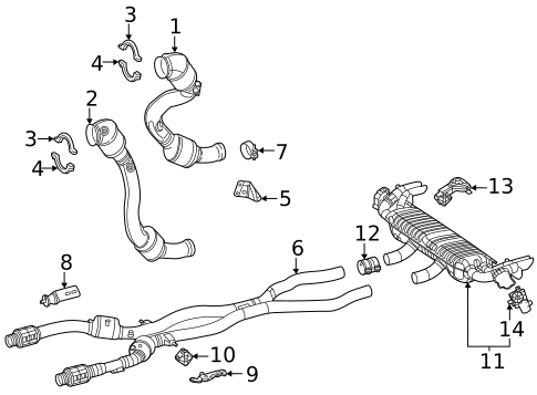 Exhaust Components for 2021 Mercedes-Benz GLE63 AMG S #0