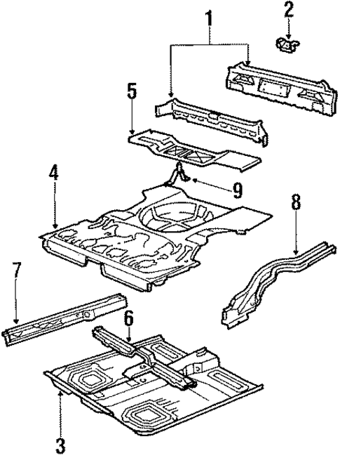 Rear Body for 1989 Pontiac LeMans #1