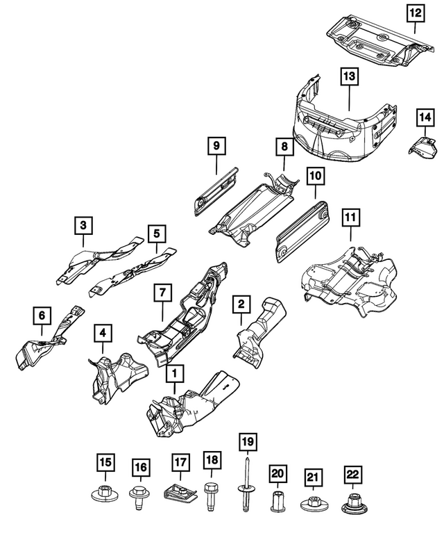 6512208AA - Exhaust: Hex Nut for Mopar Image