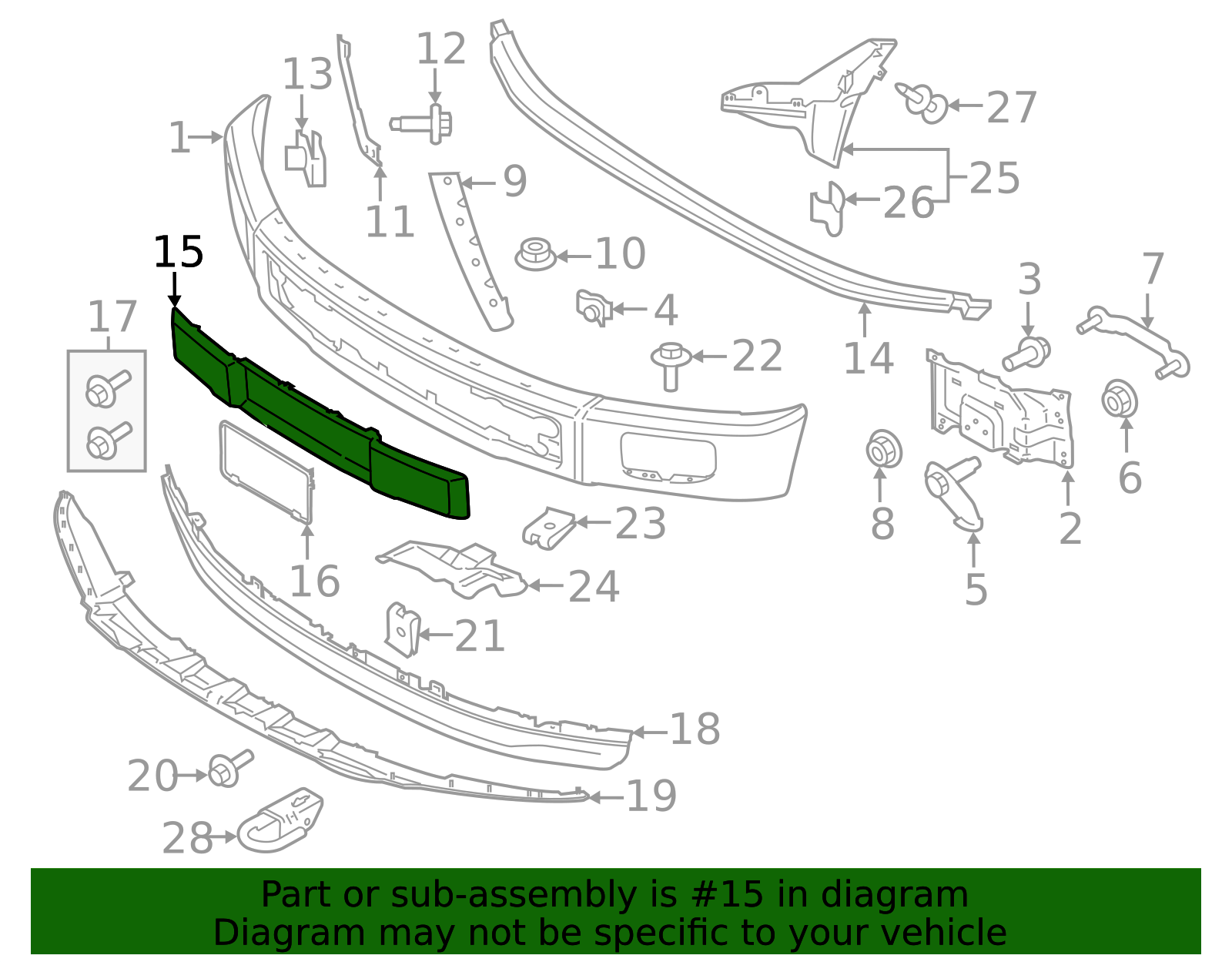 Bumper Trim FL3Z-17E810-AA | OEM Parts Online