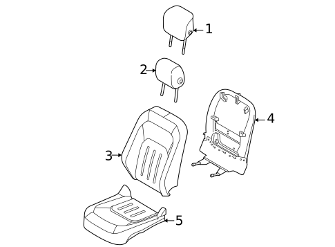 Front Seat Components for 2020 Land Rover Defender 90 #2