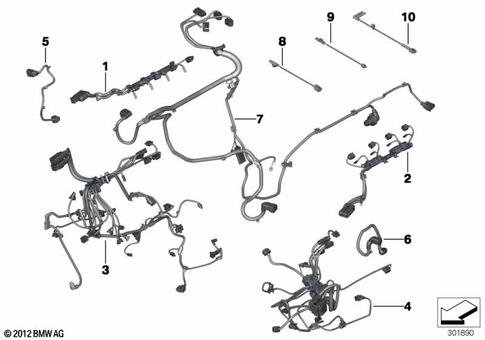 Engine Wiring Harness for 2013 BMW BMW ALPINA B7L #0