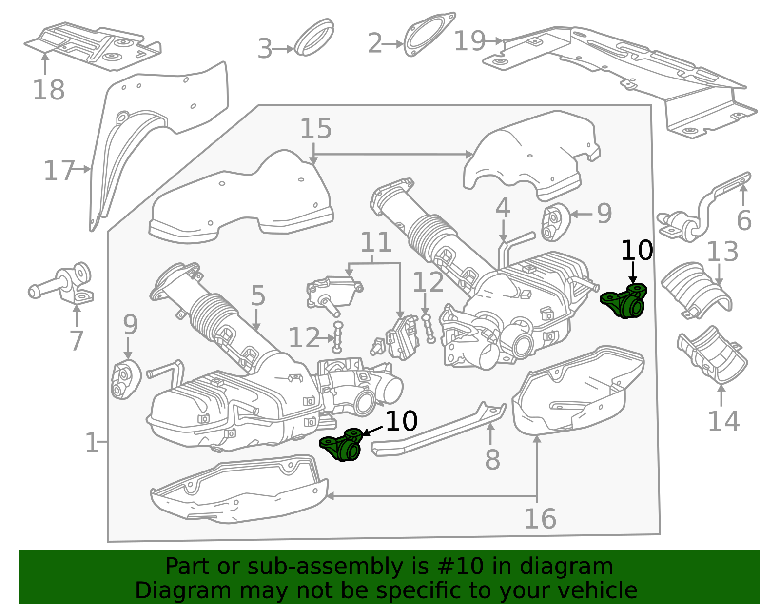2023-2026 Chevrolet Corvette (Replaced by 85530689) Rear Exhaust ...