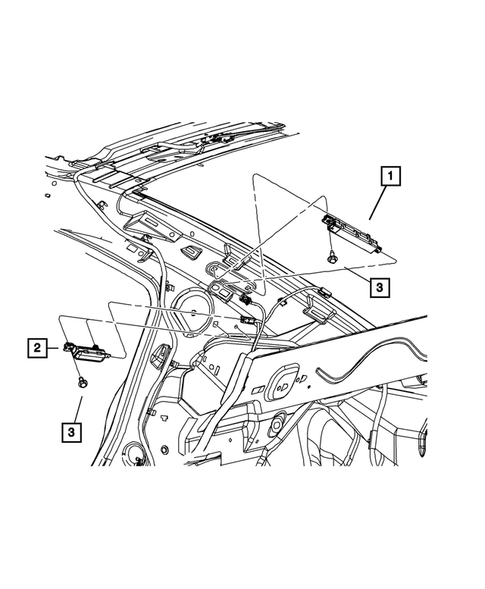 Radio, Antenna, Speakers, DVD, and Video systems for 2011 Chrysler 300 #3
