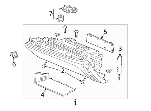 Glove Box for 2014 Acura RLX #0