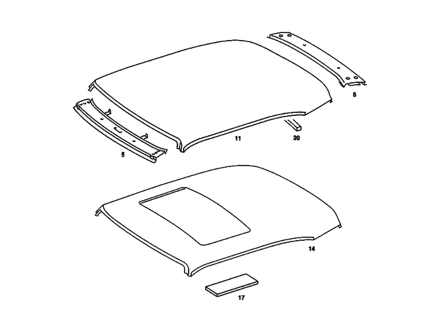 1236500301 - : Roof Rail for Mercedes-Benz Image