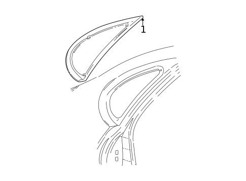 Glass & Hardware for 2006 Ford Taurus #0