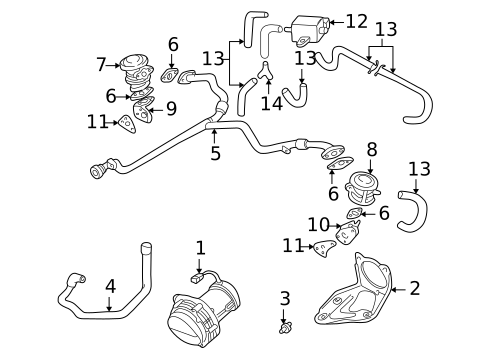 EGR System for 2002 Audi S8 #0