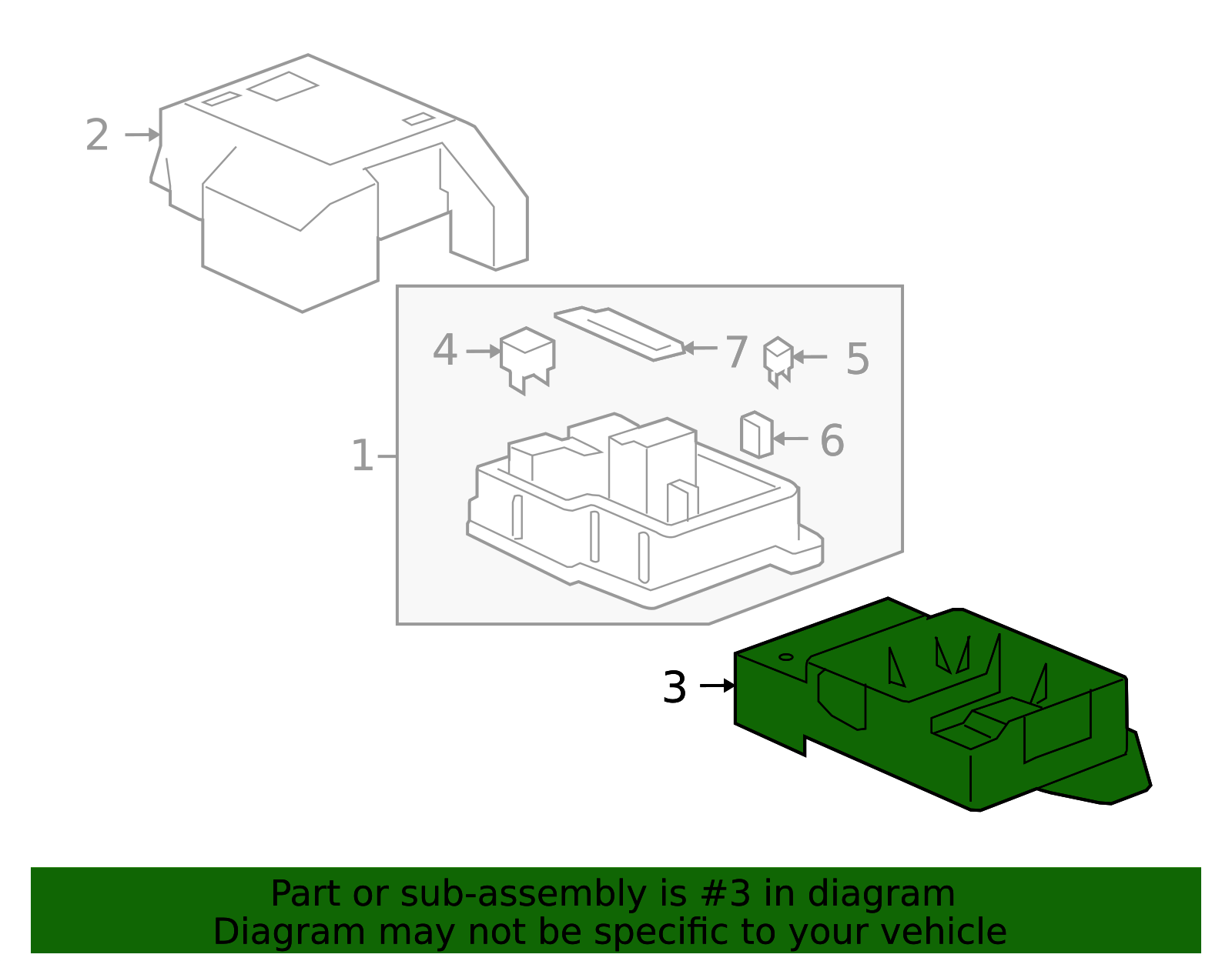 2008-2013 GM Engine Wiring Harness Junction Block Bracket 25865973 GM ...