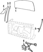 F8RZ6321411AA - : Door Glass for Ford Image