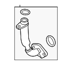 LJ7Z6L092A - Engine: Oil Return Tube for Lincoln: Corsair Image