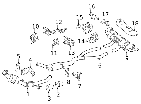 Exhaust Components for 2015 Mercedes-Benz ML400 #0