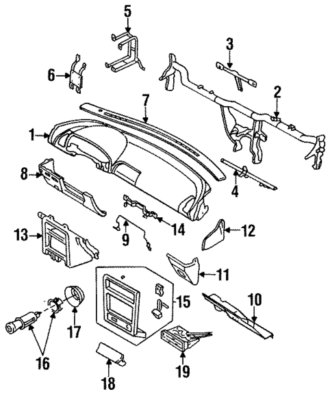 Controls for 1993 Mazda MX-3 #0