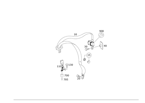 Safety Belts for 2007 Mercedes-Benz R320 #0