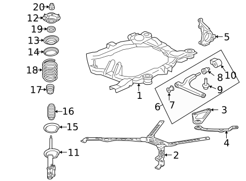 Suspension, Springs & Related Components for 2009 Pontiac G6 #0
