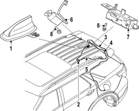 Antenna & Radio for 2025 Ford Explorer #0