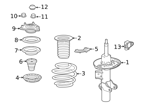Struts & Components for 2019 Honda Civic #0