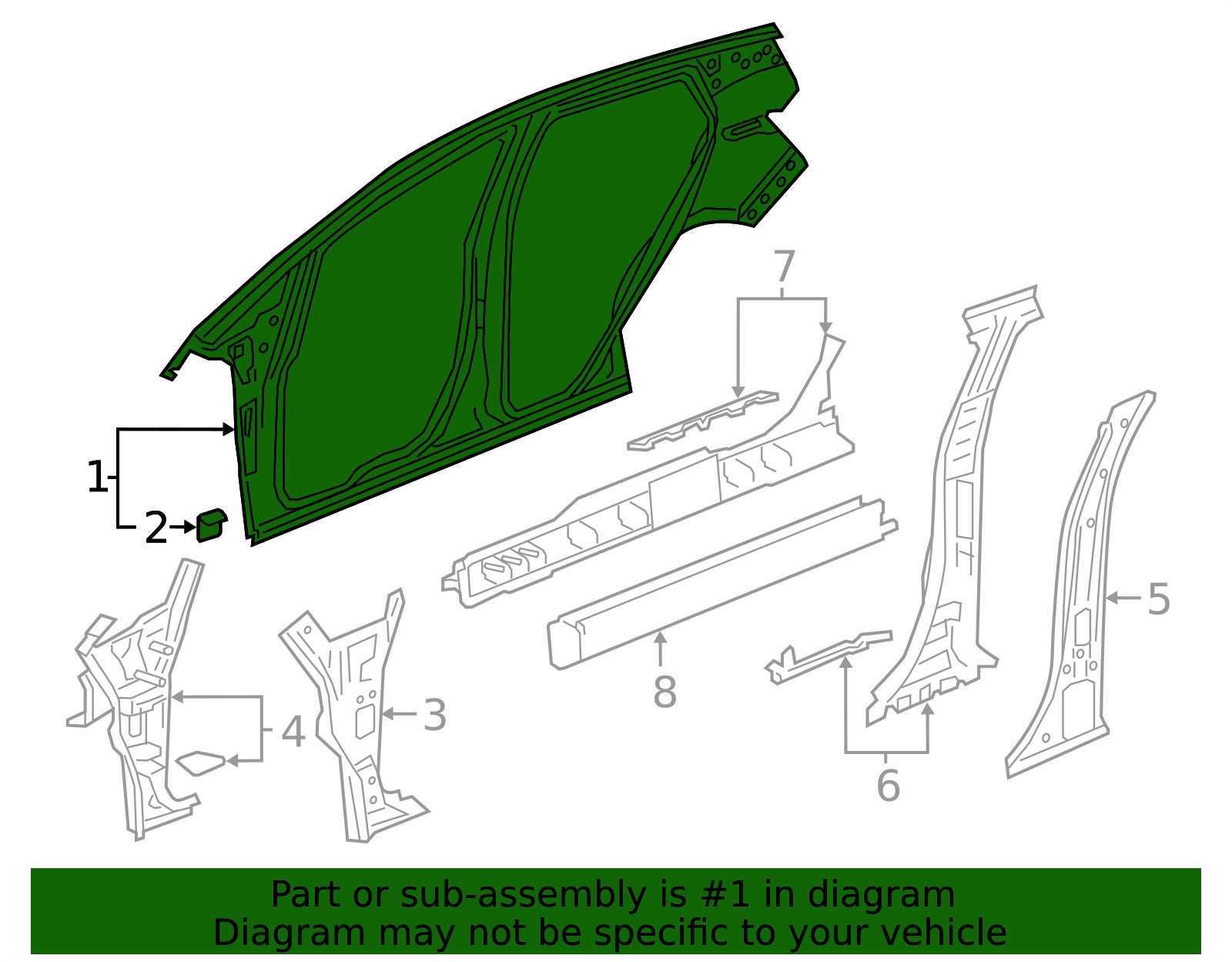 2018-2023 Chevrolet Bolt EV Uniside Assembly - Driver's Side (LH ...