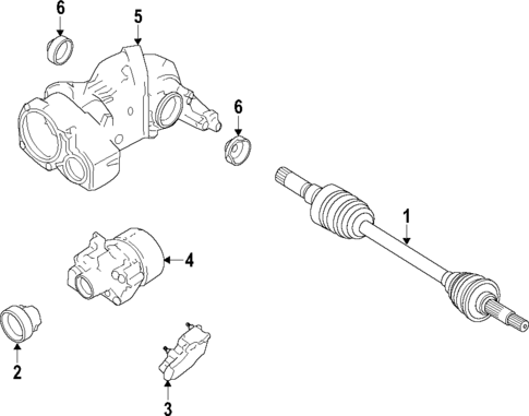 Rear Axle for 2007 Ford Five Hundred #0