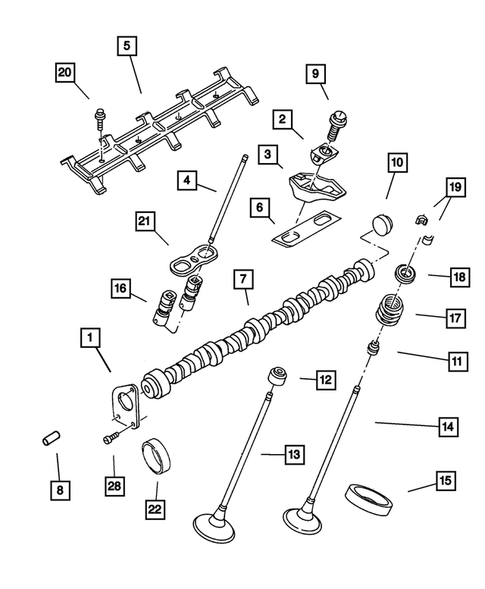 Camshafts & Valves for 2003 Dodge Ram 3500 #0