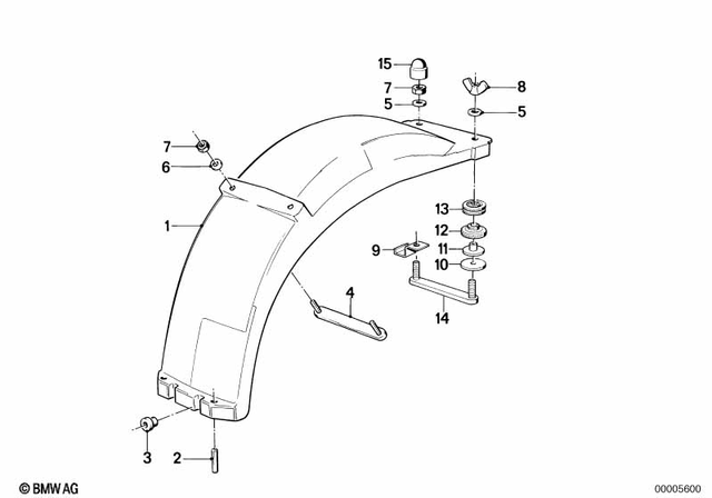 46621451394 - : Wing Nut - M6 for BMW-Motorrad Image