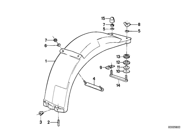 46621451394 - : Wing Nut - M6 for BMW-Motorrad Image