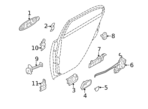 Rear Door for 2011 Kia Rio #2