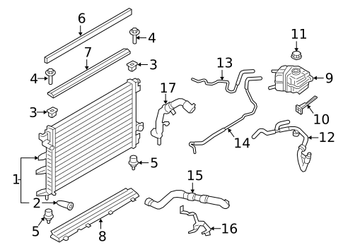 Radiator & Components for 2017 Lincoln Continental #0