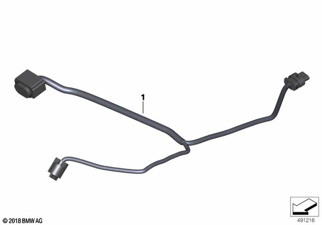 61128354794 - General Electrical System: Line for Case Left -  for BMW-Motorrad Image