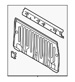641010C093 - Body: Back Panel for Toyota: Tundra Image
