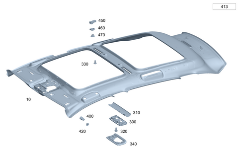 Roof Lining/Headlining for 2026 Mercedes-Benz Maybach EQS 680 SUV #0