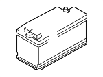 61217586960 - Electrical: Battery for BMW: 1 Series M, 128i, 135i, 325i, 325xi, 328i, 328i xDrive, 328xi, 330i, 330xi, 335d, 335i, 335i xDrive, 335xi, M3, X1, X3, X6, Z3, Z4 Image