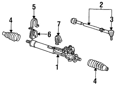Steering Gear & Linkage for 1995 Volkswagen Golf #0