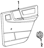 56009340AD - Body: Speaker for Jeep: Grand Cherokee Image