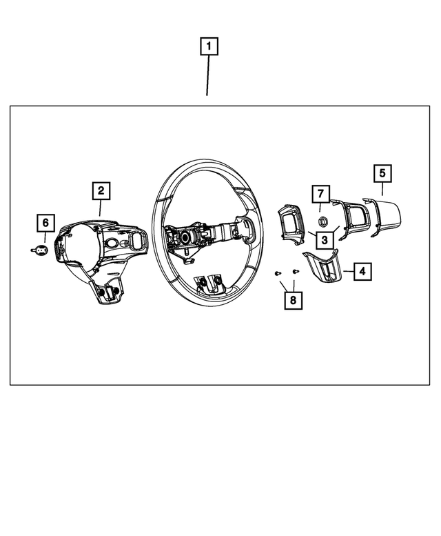 1TL36DX9AI - Steering: Steering Wheel for Mopar Image