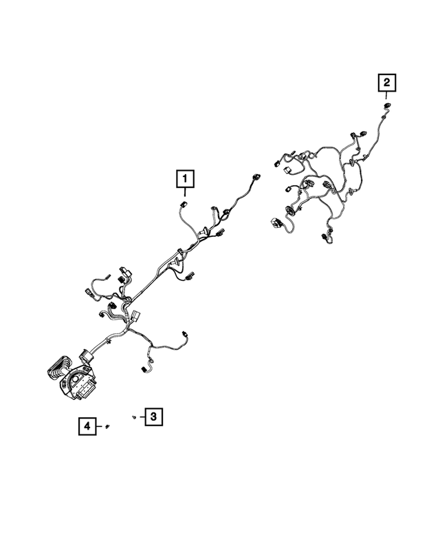 68049521AC - Electrical: Front Door Wiring for Mopar Image